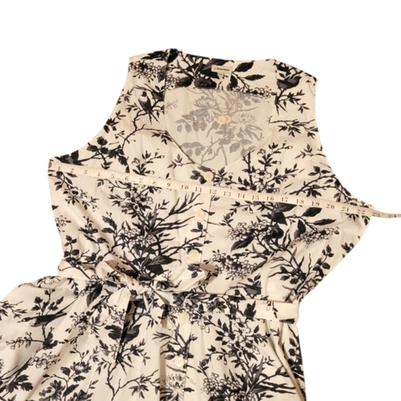 NWOT J. Peterman Women's Sleeveless Housewife Button Dress Flare Skirt Size 20 - Picture 4 of 10